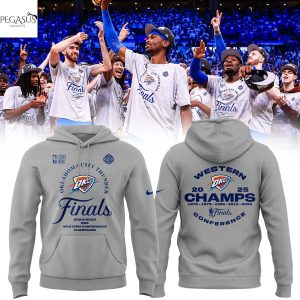 Western Champs Conference 2025 Oklahoma City Thunder Hoodie
