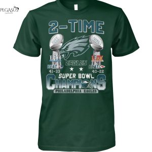 2-Time Super Bowl Champions Philadelphia Eagles Unisex T-Shirt