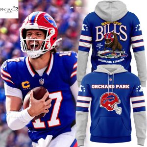 2025 Buffalo Bills Red Helmets Back Hoodie