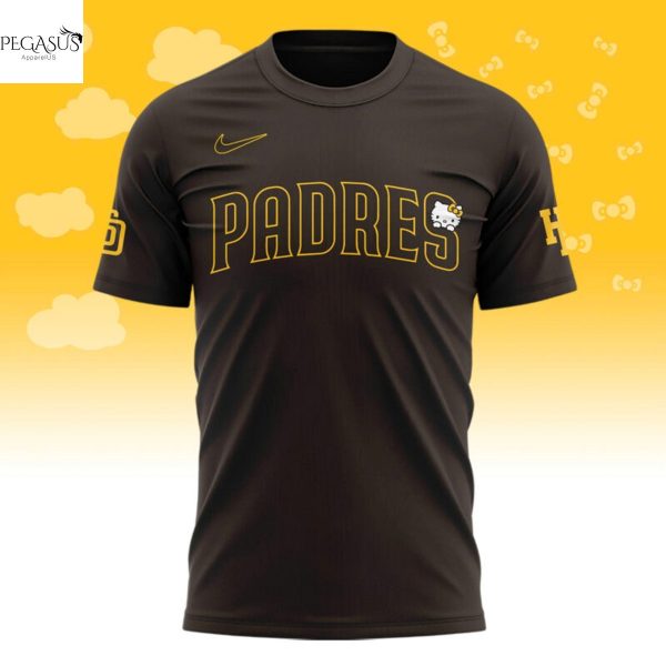2025 San Diego Padres x Hello Kitty 3D T-Shirt