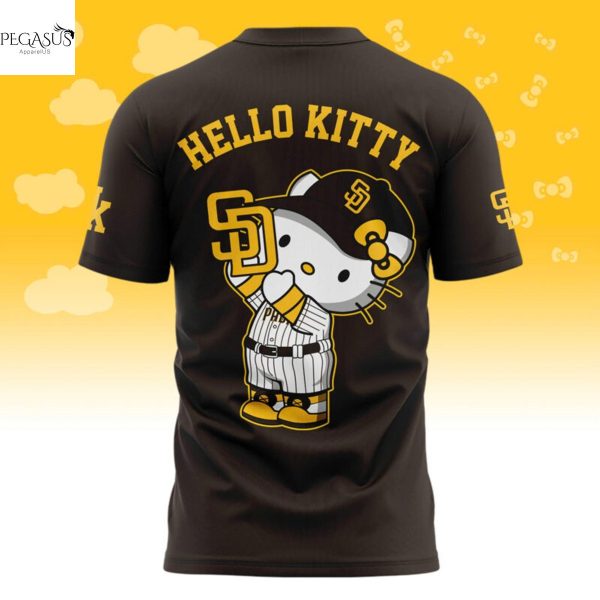 2025 San Diego Padres x Hello Kitty 3D T-Shirt