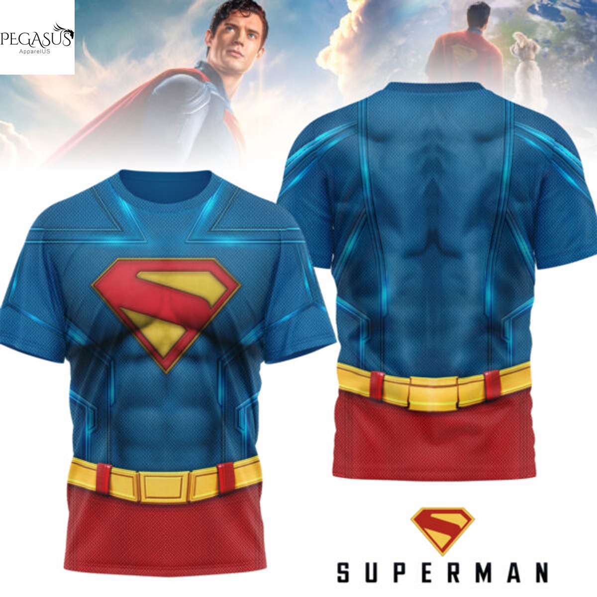 2025 Superman 3D T-Shirt 2025 Superman 3D T-Shirt