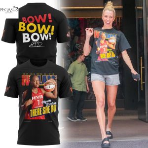 Aliyah Boston Indy 2025 WNBA All-Star Signature There She Go  Bow Bow Bow 3D T-Shirt – Black