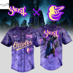 Baltimore Orioles x Ghost Band World Tour 2025 Baseball Jersey – Purple