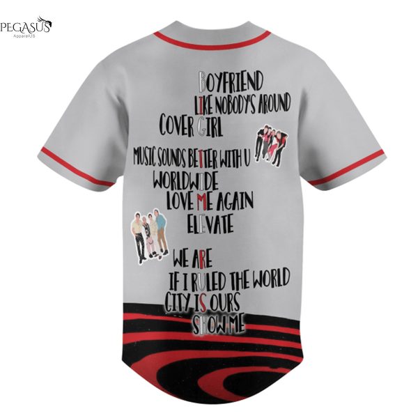 Big Time Rush In Real Life Worldwide Baseball Jersey