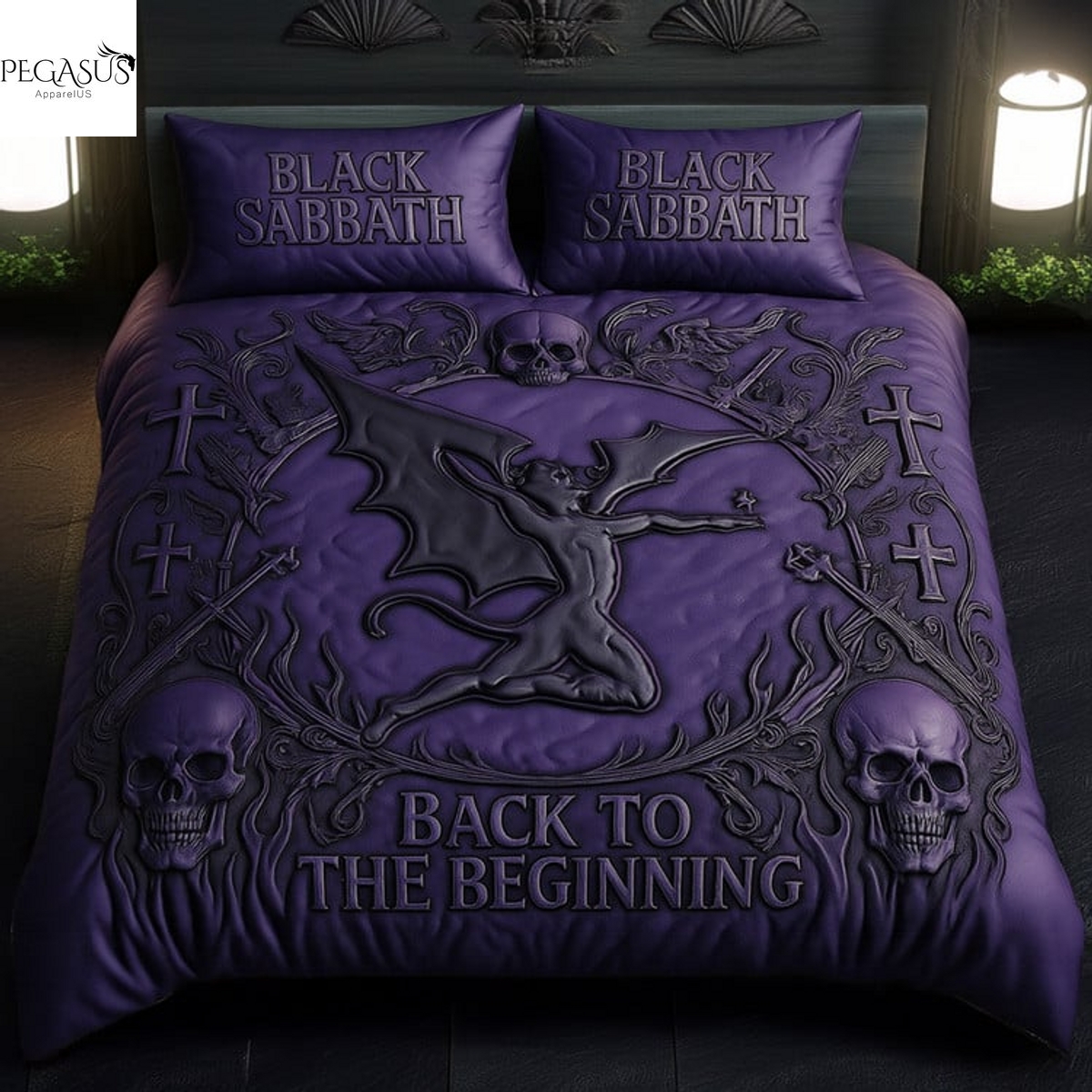 Black Sabbath Back To The Beginning Bedding Set Black Sabbath Back To The Beginning Bedding Set