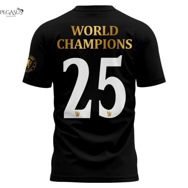 Chelsea F.C Champions Of The World 2025 3D T-Shirt