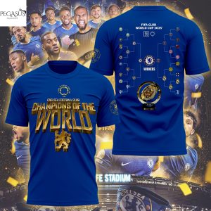 Chelsea F.C Champions Of The World 2025 Fifa Club World Cup 2025 3D T-Shirt