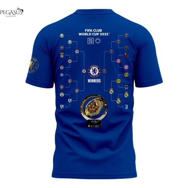 Chelsea F.C Champions Of The World 2025 Fifa Club World Cup 2025 3D T-Shirt