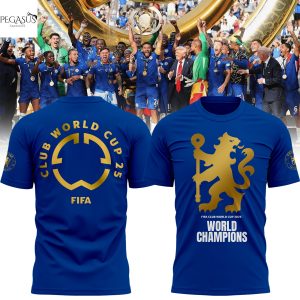 Chelsea F.C. Cup 2025-26 World Champions 3D T-Shirt