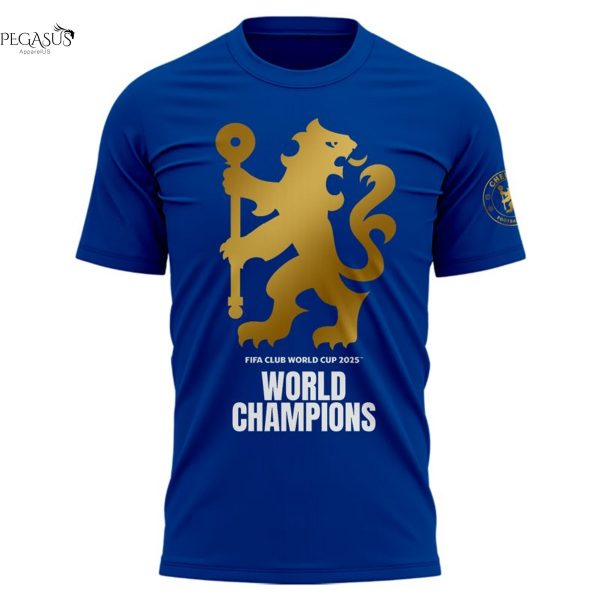 Chelsea F.C. Cup 2025-26 World Champions 3D T-Shirt