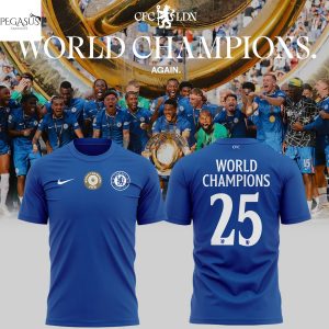 Chelsea F.C. World Champions 2025 3D T-Shirt