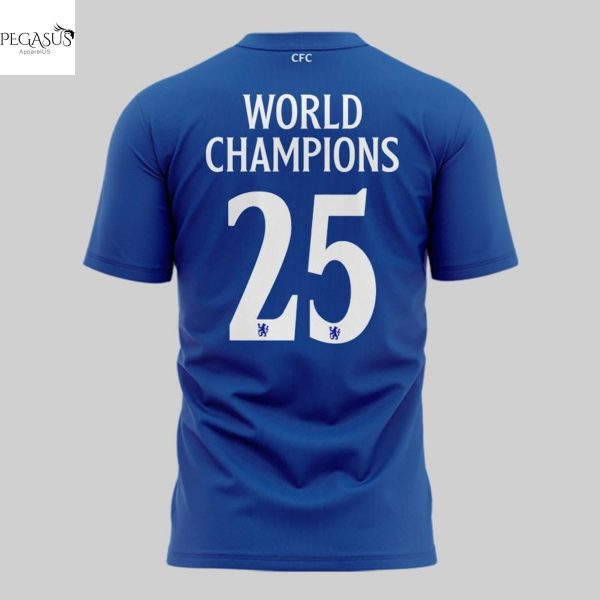 Chelsea F.C. World Champions 2025 3D T-Shirt