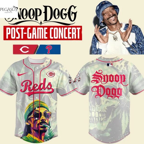 Cincinnati Reds Snoop Dogg Post-Game Concert 2025 Baseball Jersey