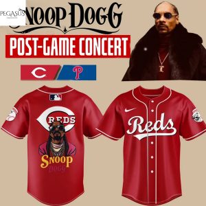 Cincinnati Reds Snoop Dogg Post-Game Concert Baseball Jersey – Red