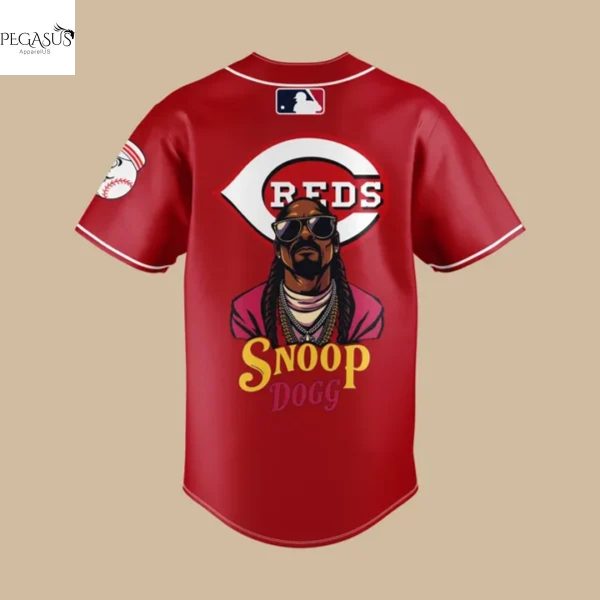 Cincinnati Reds Snoop Dogg Post-Game Concert Baseball Jersey – Red