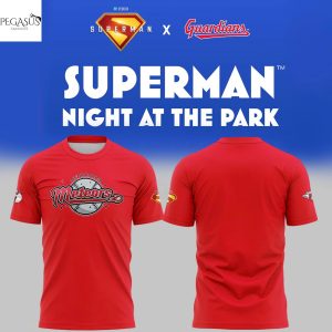 Cleveland Guardians x Superman 2025 3D T-Shirt – Red