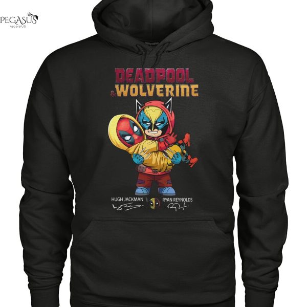 Deadpool & Wolverine Hugh Jackman x Ryan Reynolds Signature Unisex T-Shirt