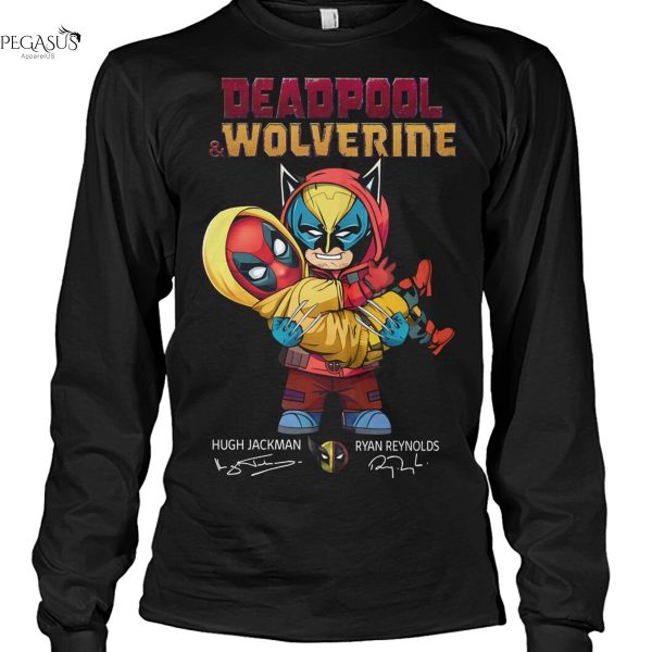 Deadpool & Wolverine Hugh Jackman x Ryan Reynolds Signature Unisex T-Shirt