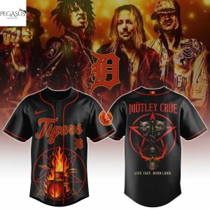 Detroit Tigers x Motley Crue Baseball Jersey