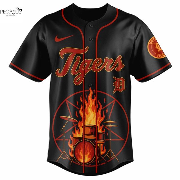 Detroit Tigers x Motley Crue Baseball Jersey
