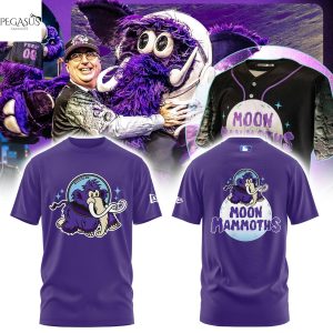 Erie SeaWolves BR Moon Mammoths 2025 3D T-Shirt – Purple