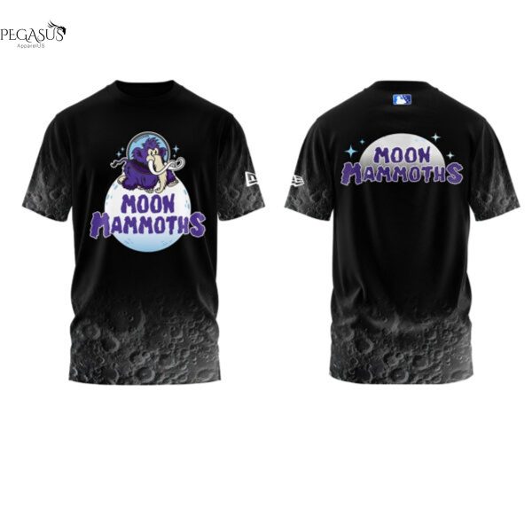 Erie SeaWolves BR Moon Mammoths 3D T-Shirt