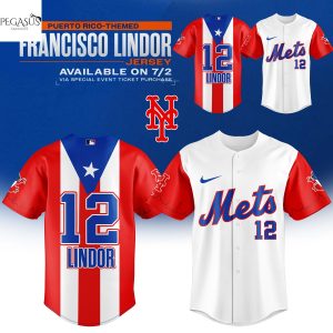 Francisco Lindor Puerto Rico Themed Baseball Jersey
