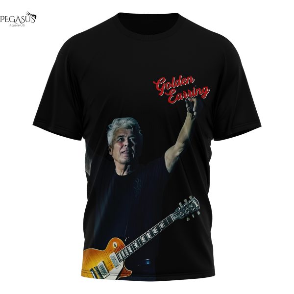 Golden Earring George Kooymans Co-Founder Of Golden Earring 1948-2025 Signature Thank You For The Memories 3D T-Shirt