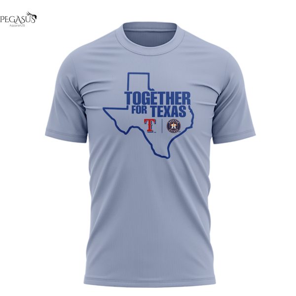 Houston Astros Together For Texas 2025 3D T-Shirt