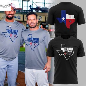 Houston Astros Together For Texas 2025 3D T-Shirt – Black