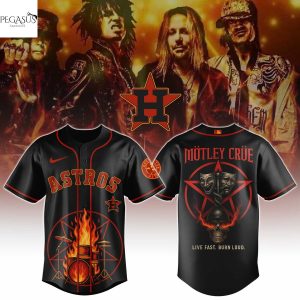 Houston Astros x Motley Crue Baseball Jersey