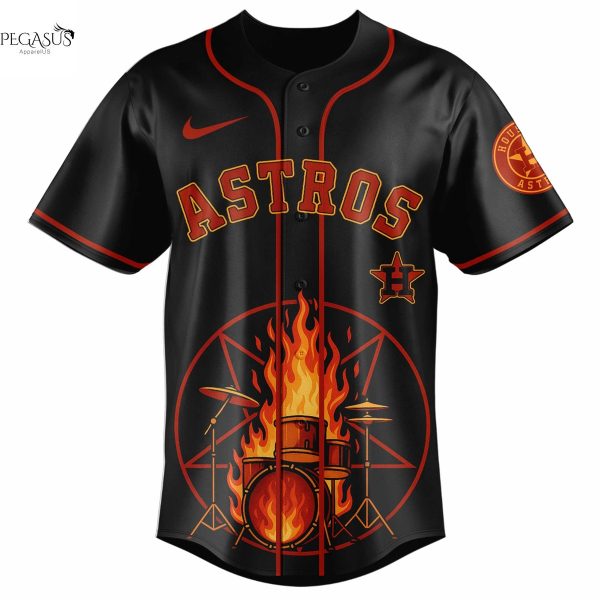 Houston Astros x Motley Crue Baseball Jersey