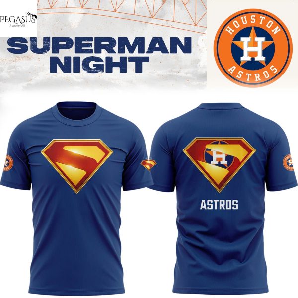 Houston Astros x Superman 3D T-Shirt
