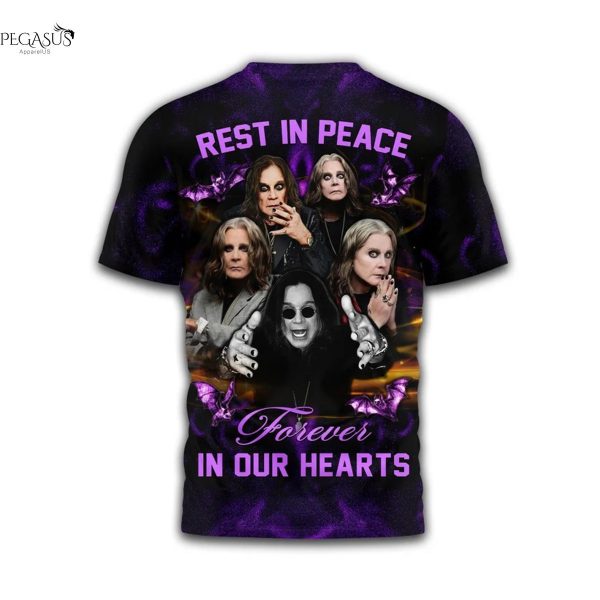 In Memory Of Ozzy Osbourne 1948-2025 Mama Im Coming Home Thank You For The Memories 3D T-Shirt