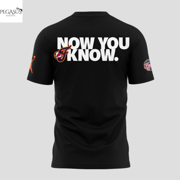 Indiana Fever 2025 WNBA Commissioner Cup Champions Now You Know 3D T-Shirt