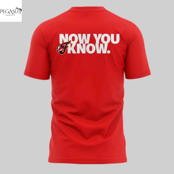 Indiana Fever 2025 WNBA Commissioner Cup Champions Now You Know 3D T-Shirt – Red