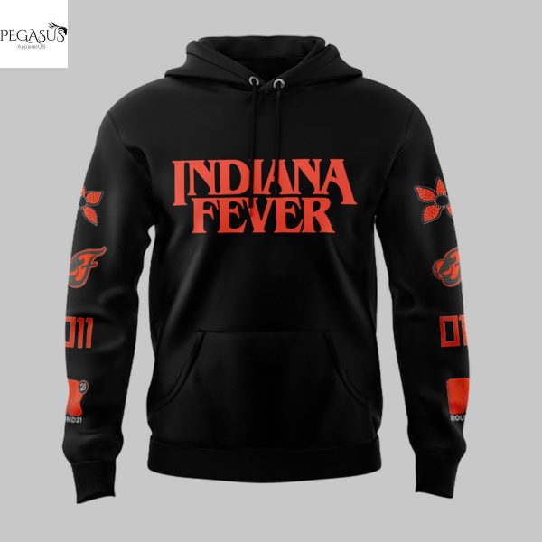 Indiana Fever Stranger Things Rebel Swingman Hoodie – Black