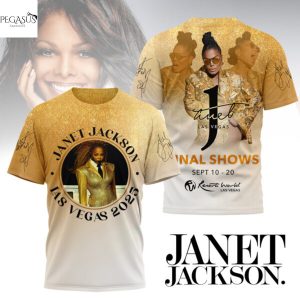 Janet Jackson Final Shows Sept 10-20 Signature 3D T-Shirt