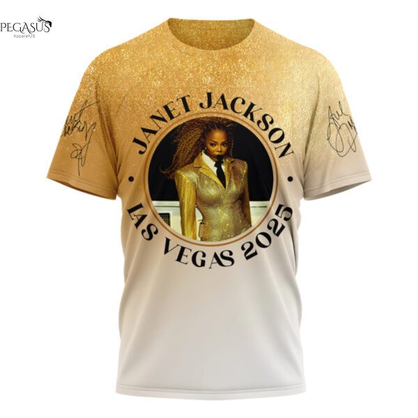 Janet Jackson Final Shows Sept 10-20 Signature 3D T-Shirt