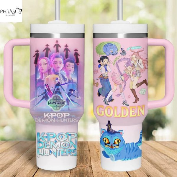 K-Pop Demon Hunters Tumbler With Handle And Straw