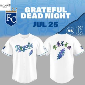 Kansas City Royals Grateful Dead Night Baseball Jersey