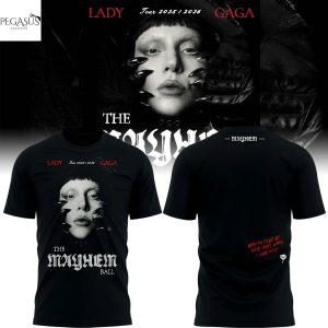 Lady Gaga The Mayhem Ball Tour 2025-2026 3D T-Shirt