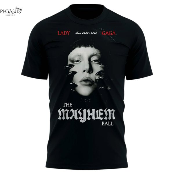 Lady Gaga The Mayhem Ball Tour 2025-2026 3D T-Shirt