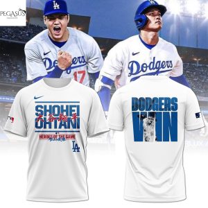 Los Angeles Dodgers Shohei Ohtani Heroes Of The Game 3D T-Shirt