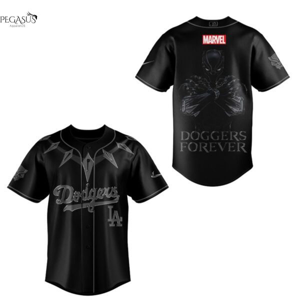 Los Angeles Dodgers x Black Panther Wakanda Forever 2025 Baseball Jersey