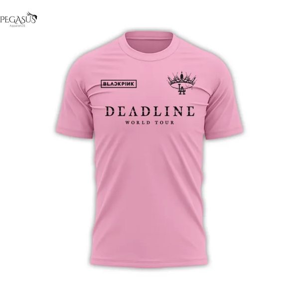 Los Angeles Dodgers x Blackpink World Tour Deadline 3D T-Shirt