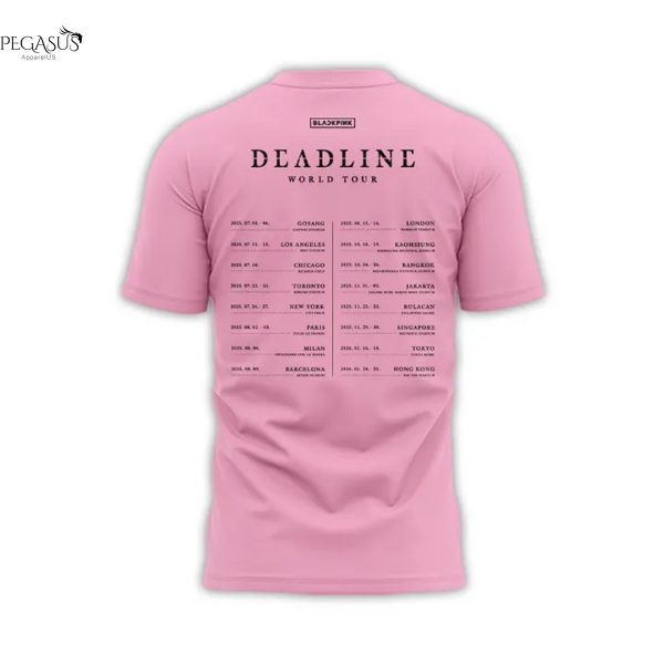 Los Angeles Dodgers x Blackpink World Tour Deadline 3D T-Shirt
