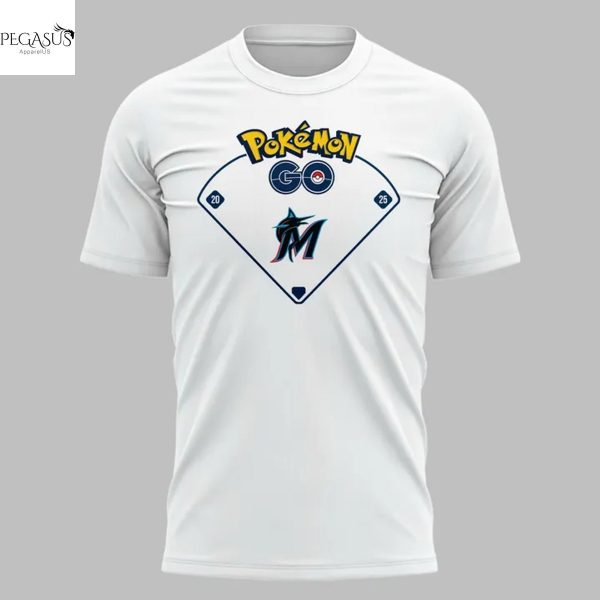 Miami Marlins Pok Emon Go Team Instinct 3D T-Shirt