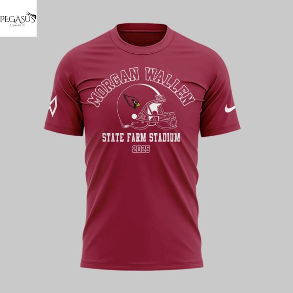 Morgan Wallen x Arizona Cardinals 2025 Im The Problem Tour State Farm Stadium 3D T-Shirt
